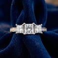 thumbnail image 2 of Pompeii 2ct Three Stone Princess Cut Diamond Engagement Ring 14K White Gold (F,SI(2)-I(1)), 2 of 3