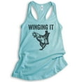 thumbnail image 1 of Winging It Tank Top, Ladies Racerback Tank Top, Chicken Tank, Chicken Wing Tank, Cancun, XX-Large, 1 of 3