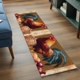 thumbnail image 3 of 2'x6' Rug Runners for Hallways Kitchen, Retro Rooster Non Slip Entryway Beside Floor Carpet Runner, Pastoral Animals Watercolor Botanical Washable Laundry Room Bedroom Throw Rugs Mat for Family Pet, 3 of 8