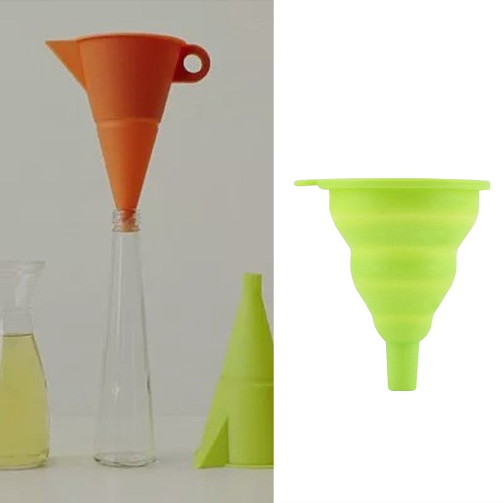 Collapsible Folding Funnel Household Food Grade Silicone Separating