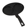 thumbnail image 2 of Sartén antiadherente, sartén para huevos, olla para carne, freidora de aceite, olla para cocinar patatas fritas, cocina multiusos práctica, sartén par 2 agujeros, 2 of 8