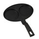 thumbnail image 2 of Sartén antiadherente Sartén para huevos Olla para bistec Freidora de aceite Olla para cocinar Papas fritas 2 agujeros, 2 of 9