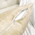 thumbnail image 4 of Home Soft Things Textured Velvet 4 Piece Throw Pillow Cover Set - Almond Buff - 20" x 20", 4 of 7