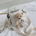 thumbnail image 2 of Bolsa Cute Bear Doll de hombro Mujeres Niñas Canvas Lovely Crossbody Phone Pouch Tmvgtek Para Estrenar, 2 of 9