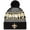 Black/Gray, variant on Men's New Era Black New Orleans Saints Striped Cuffed Knit Hat with Pom