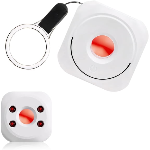 Aorsher Portable Hidden Camera Detector, Camera Detector, Anti-Spy Infrared Scanner for Hotel, Home, Office, Travel, Car, Locker Room, Bathroom, White