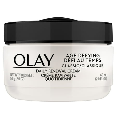 Olay Age Defying Classic Daily Renewal Cream, Face Moisturizer, 2.0 fl oz
