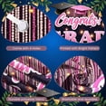 thumbnail image 4 of Pink Theme Graduation Banner Graduation Cap Congrats Display Sparkling Decor Pink Balloons Grad Backdrop for Graduation Party College Graduation Graduation Photo Shoot, 4 of 9