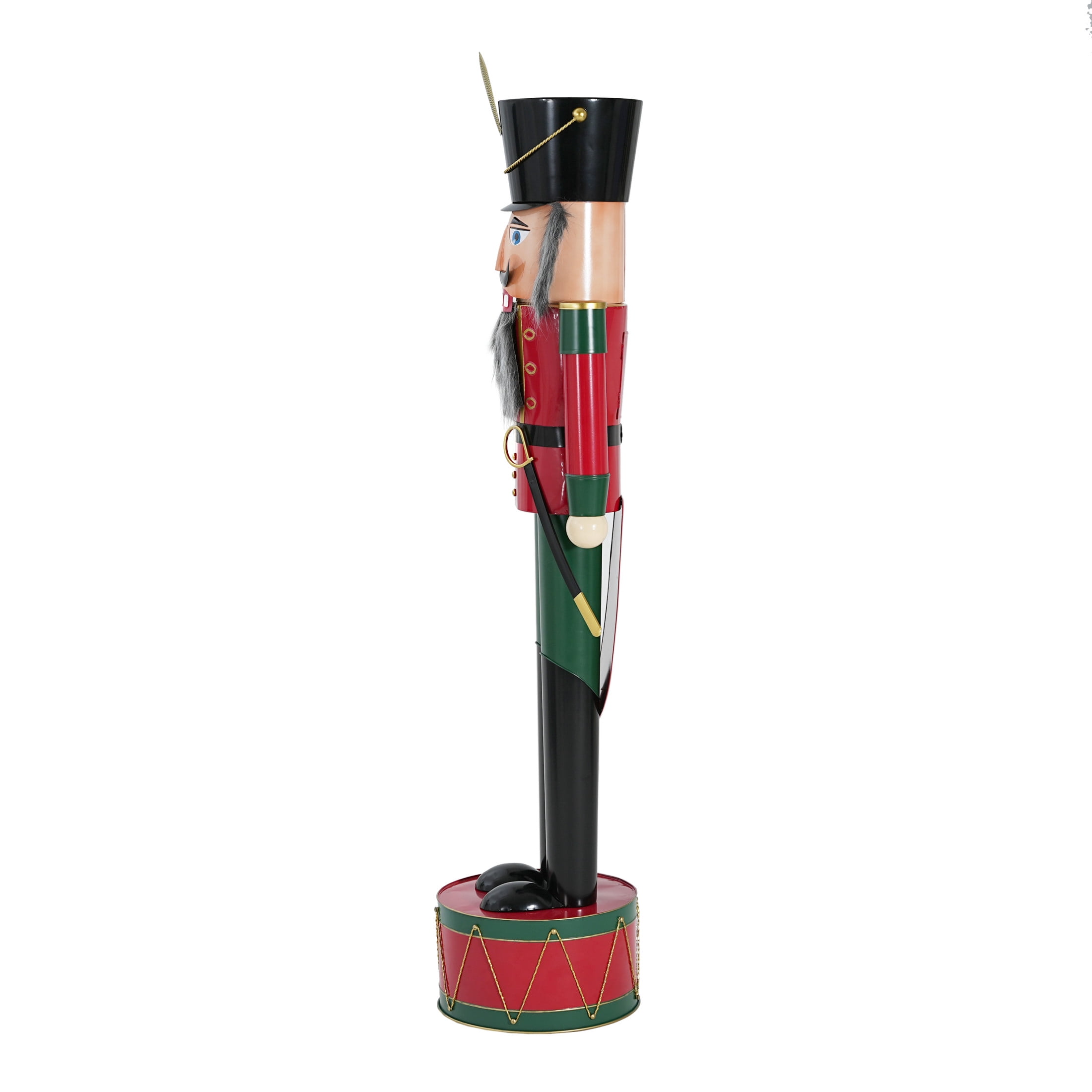 Christopher Knight Home 65.75" Classic Iron Nutcracker Holiday Decoration, Indoor Outdoor Festive Christmas Decor