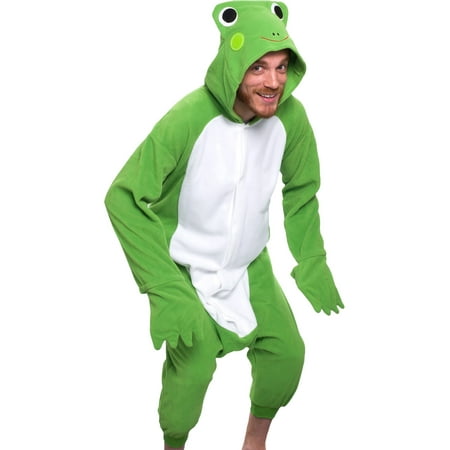 - SILVER LILLY Unisex Adult Plush Animal Cosplay Costume Pajamas (Frog)