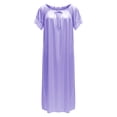 thumbnail image 4 of LIIPEE Womens Summer Nightgown Casual Short Sleeve Lace Sleep Dress Ladies Cozy Sleepwear, 4 of 4