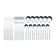 thumbnail image 1 of PENGXIANG 24 Pcs Cutlery Set Rust-proof Tableware Set Accessory Lightweight Stainless Steel Tableware Set Easy-washing Flatware Kit for Hotel Home, 1 of 9