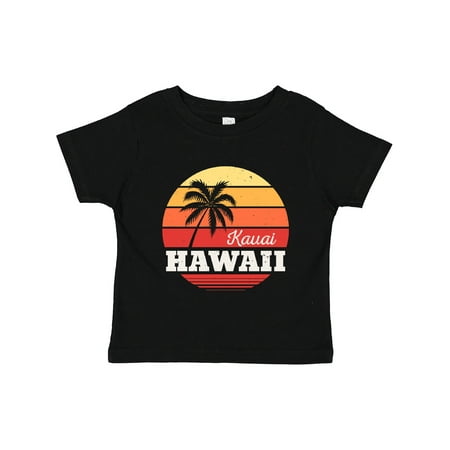 

Inktastic Kauai Hawaii Retro Sunset Gift Toddler Boy or Toddler Girl T-Shirt