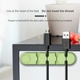 thumbnail image 6 of Harlier Cable Holder Clips, Cable Management Cord Organizer, USB Charging Clips Silicone Self Adhesive Wire Holders for Office Home Desktop USB Charging Cable Power Cord Mouse Cable, 6 of 9