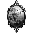 thumbnail image 6 of XIHAMA Gothic Bat Glass Pendant Necklace for Women Vintage Gothic Rope Chain Witch Bat Choker Dark Punk Style Necklace Victoria Emboss Necklace Mystic Witch Jewelry Accessories, 6 of 6