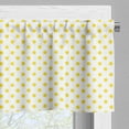 thumbnail image 5 of Ambesonne Retro Valance & Curtain, Picnic Yellow Spots, 55"x45", Yellow and White, 5 of 7