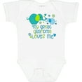 thumbnail image 3 of Inktastic My Great Grandma Loves Me Cute Elephants Boys or Girls Baby Bodysuit, 3 of 5