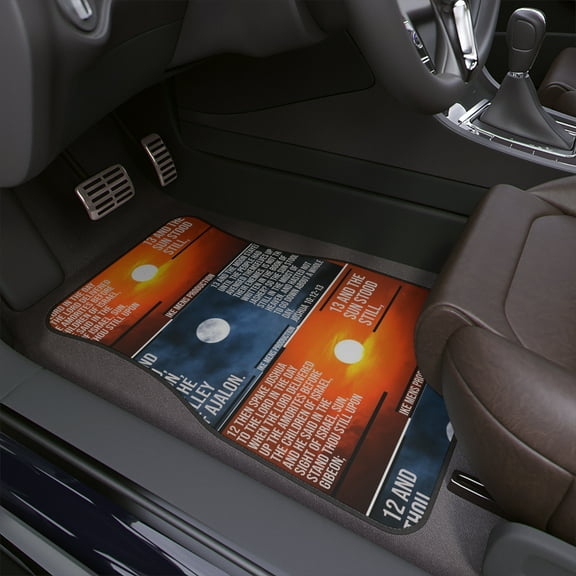 IKE MENS Scripture Collage Car Floor Mats, 1pc