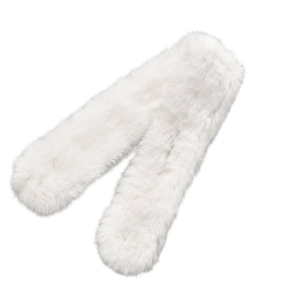 Luxurious Faux Furs Scarf for Women Winter Warm Neck Warmer Shawl Wraps