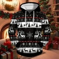 thumbnail image 2 of WEIYLL Hoodies for Mens Trendy Christmas Long Sleeve Funny And Interesting All Print Pocket Black Fall Tops Casual size M, 2 of 3