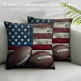 thumbnail image 3 of Nawypu American Flag Pillow Covers, Boys Football Throw&nbsp;Pillow Covers Soccer Sports Games Cushion&nbsp;Covers For Girls Woman, United States Federations Stars Stripes Cushion Cases, 3 of 5