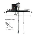 thumbnail image 2 of Electric IBC tote Mixer 275 Gallon Industrial Tank Agitator Overheat Protection, AC110V, Stainless steel, 1-4000mPas Viscosity, 2 of 3