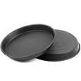 thumbnail image 4 of KINJOEK 15 PCS 12 Inch  Plastic Plant Saucer, Black Round Plant Drip Tray, Flower Pot Saucers with White Plant Labels, 4 of 6