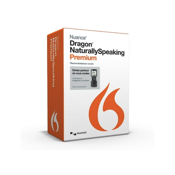 Nuance - Dragon Naturellement 13 Premium Version Mobile Francaise avec Enregistreur de Voix Philips (K609F - XC3 - 13.0)