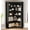 Black, variant on Litake Corner Bookshelf 72.8in Farmhouse Bookcase Large Bookshelf Wood Bookcase Tall 5 Tier Corner Shelf L Shaped Bookshelf Storage Display Rack Living Room Bedroom