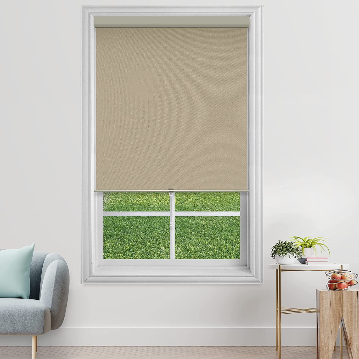 Natural Bamboo Roll Up Window Blind Roman Shade Sun Shade WB-A016 W60" X H72" 