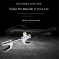 thumbnail image 3 of Car Steering Wheel Lock, Wheel Lock, Vehicle Anti-theft Lock Adjustable Length Clip Double Hook, 3 of 5
