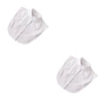 thumbnail image 4 of Minnieouse Mujeres diseño simple cuello falso niñas Formal chifón falso media camisa desmontable solapa ropa decoración soporte blanco Soporte blanco 2piezas, 4 of 6
