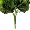 thumbnail image 4 of Vickerman 17.5" Artificial White Polyester Geranium Bush X 12, 4 of 4