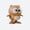 Brown, variant on Green Green Wind Up Jumping Owl Toy For Kids Clockwork Running And Moving Plastic Cute Animal Toy