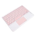thumbnail image 1 of Amdohai Bluetooth3.0 Wireless Keyboard 78 Keys Rechargeable Keyboard Slim Design Multi-function Shortcut Keys Support Android iOS Windows Pink, 1 of 6