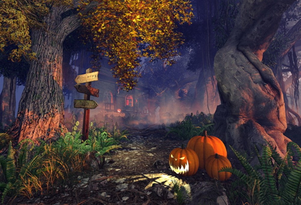 spooky halloween scenery spooky halloween scenery