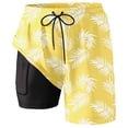 thumbnail image 4 of Men's Casual Shorts Mens Tennis Short Mens Apparel Shorts Quick Y Men Swim Shirt Baggy Cargo for Men Light Boy for Women Casual Set Denim Cargo Tall Athletic Yellow 4XL, 4 of 4