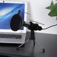 thumbnail image 4 of Micrófono de condensador con enchufe USB y trípode, soporte para computadora de grabación de estudio de chat de juegos, 4 of 4
