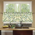 thumbnail image 4 of Yayeee Kitchen Curtains Tier Set of 2 Light Filtering 57"x24" Over Sink Window Panels, Olive Leaf, 4 of 7