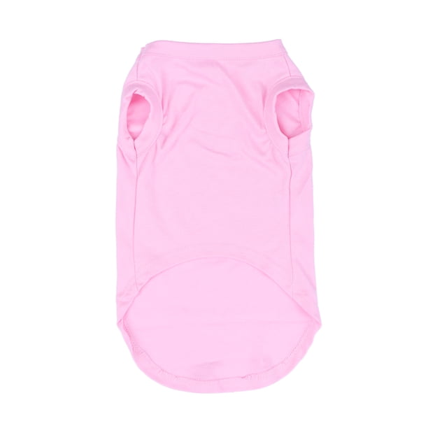 Camiseta para perro, ropa cómoda para mascotas, ropa informal para perros, camiseta de verano para cachorros, chaleco informal (talla XXL, rosa)