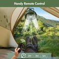 thumbnail image 6 of HOMEYA Portable Camping Fan Rechargeable Fan,7800mAh Battery Operated Fan,Battery Powered Fan with Led Light & Remote,Camping Fans for Tents Travel Car, 6 of 10