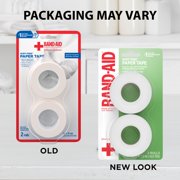 Band-Aid Brand First Aid Medical Paper Tape, 1 in by 10 yd, 2 ct