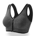 thumbnail image 3 of Sujetador deportivo con cremallera frontal, profesional, a prueba de golpes, transpirable, inalámbrico, chaleco para correr, ropa interior deportiva de yoga para mujer, 3 of 4