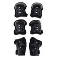 thumbnail image 1 of Set de 6pcs Almohadillas de Protección para , Coderas, Rodilleras, Muñequeras para Patines, Bici, Patineta Negro Soledad Rodilleras y coderas para niños, 1 of 9