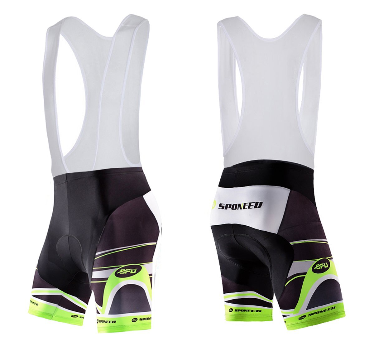 Mens Cycling Bibs Shorts 4D Padded Road Biking Pants Moisture Wicking