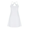 thumbnail image 5 of Wiyuqeen Tennis Dresses for Women with Shorts Scoop Neck Spaghetti Strap Athletic Dresses Solid Slim Fit Mini Dresses with Pockets, 5 of 9