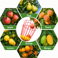 thumbnail image 7 of PUCACHI Fruit Picker with Gloves and Storage Bag, 13 FT Adjustable Fruit Picker Pole with Basket, Stainless Steel Connecting Pole, Foam Pad and Metal Clamp, Red, 7 of 7