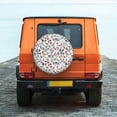thumbnail image 6 of Pofeuu Christmas Elements Print Spare Tire Wheel Cover for Car Truck SUV Camper Universal Fit Spare Tire Cover RV Spare Tire Covers-17 inch, 6 of 6