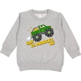 thumbnail image 2 of Inktastic Happy St. Patrick's Day Monster Truck with Leprechaun Toddler Sweatshirt, 2 of 4