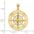 thumbnail image 3 of 14K Nautical Compass Charm Yellow Gold Material Elegant Lustrous Luxury A classic choice for celebrating love and achievement, 3 of 4